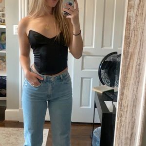 black corset top